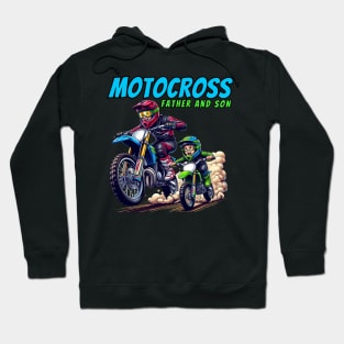 Father Son  Bike Motocross father and son Motorcycle Hoodie